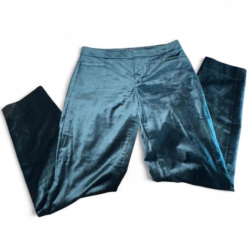 Banana Republic Deep Teal Velvet Trousers